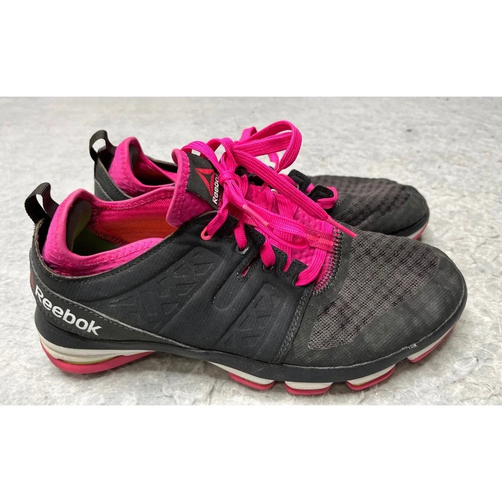 Reebok womens cloudride dmx Walking Shoes Grey Pink AR2745 Size 9.5